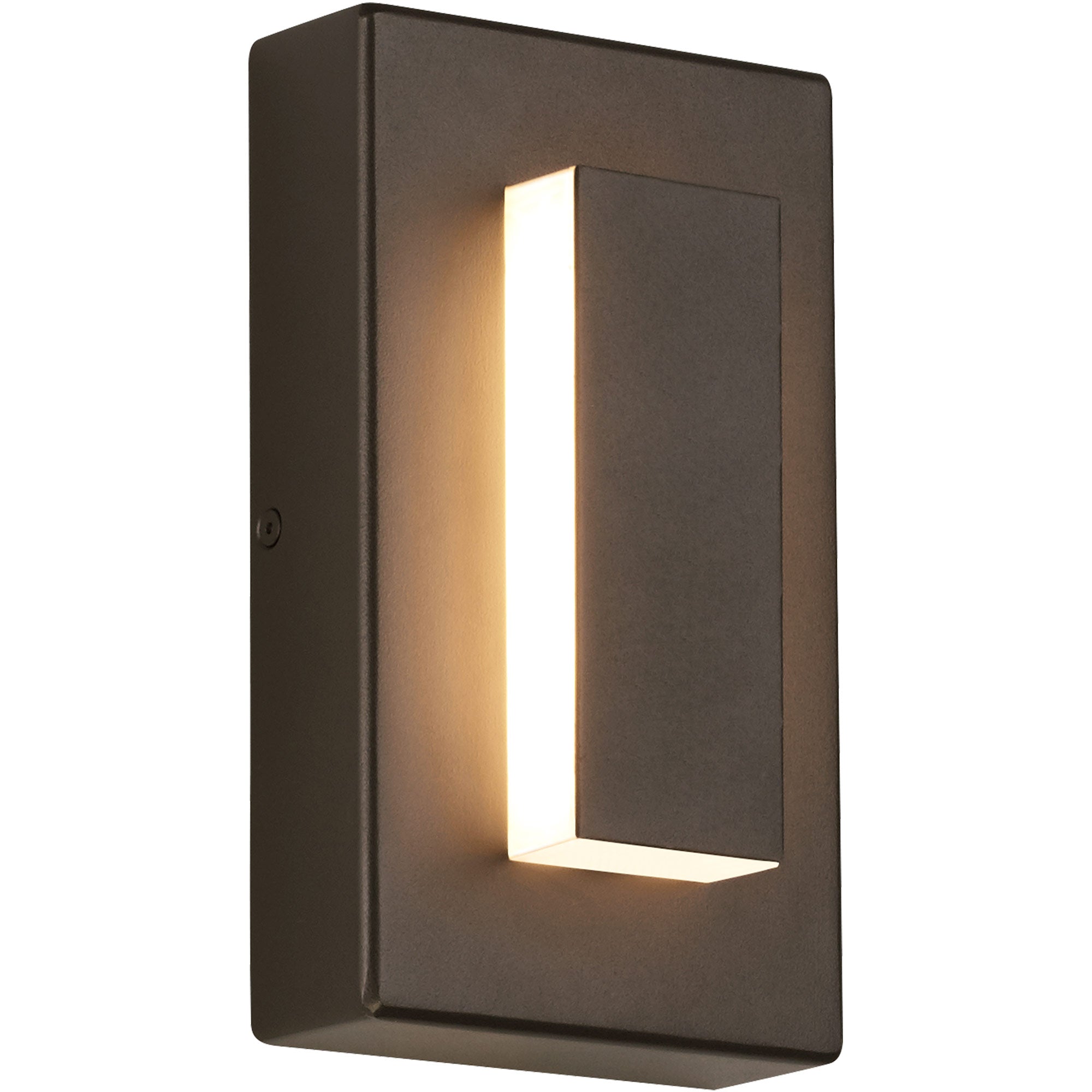 Visual Comfort Architectural 700OWASP9308DZUNVSSP Modern Aspen 8" LED Outdoor Wall Light With Surge Protection - CCT : 3000K - Finish: Bronze