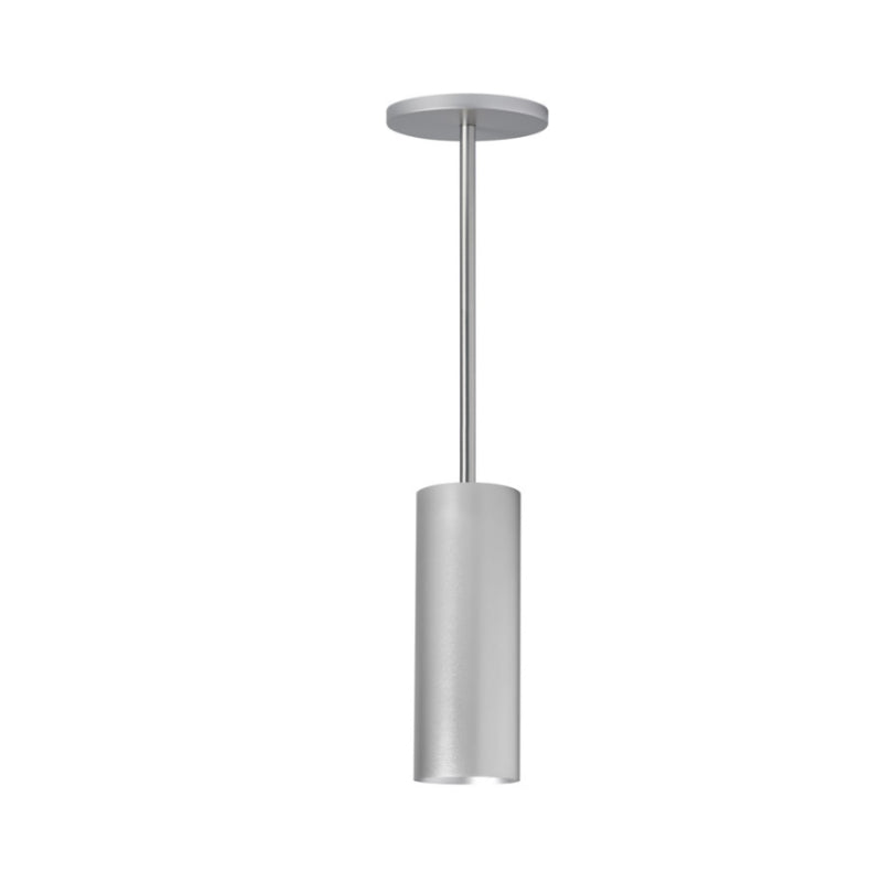 Visual Comfort Architectural ENCY3RP-L279274D-UNV-WA 3" 27W Fixed Brushed Aluminum Cylinder Pendant Mount LED Ceiling Light - White Reflector - CCT 2700K - Beam Spread: 40°