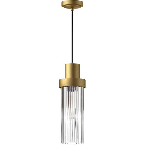 Alora Mood PD435605BGCR Kent 1 Light 5 inch Brushed Gold Pendant Ceiling Light