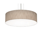 AFX Lighting ANP1932LAJUDBK-JT Anton 19 Inch LED Drum Pendant In Black With Jute Shade-White Bottom Acrylic Diffuser