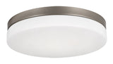 AFX Lighting OSCF11LAJD1SN Oscar 11 Inch LED CCT Flush Mount In Satin Nickel With White Acrylic Diffuser