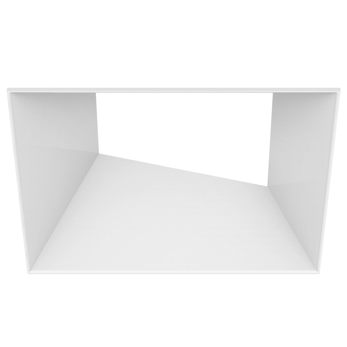 CSL Lighting ED5-KSASTWT ECO 5in Square Adjustable Flangeless Trim, White Finish