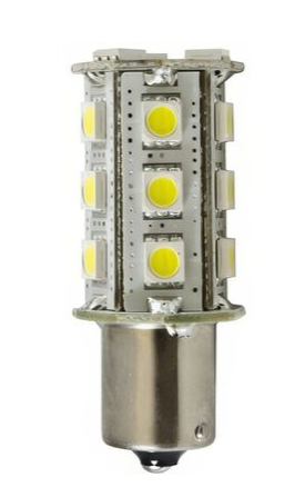 Dabmar Lighting DL-LED-BAY/3.2/64K LED Bayonet Base, Wattage 3.2W,Color Temperature 64K, Cool White, 18 LEDs, Voltage 12V