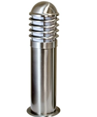 Dabmar Lighting D790-L12-40K-SS316 G24 LED Marine Grade Caged Bollard Light, Voltage 120V-277V, Wattage 12W Color Temperature 40K, 316 Stainless Steel Finish