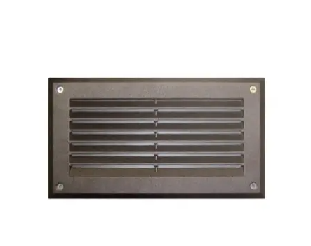 Dabmar Lighting DSL1000-LED7-BZ 9-in LED Recessed Step Light w/ Louver, G24 LED, Wattage 7W, Voltage 85V-265V, Color Temperature 3000K, Bronze