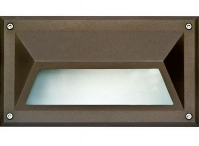 Dabmar Lighting DSL1027-BZ PL7 Hooded Step Light, Wattage 7W, Voltage 120V, Bronze
