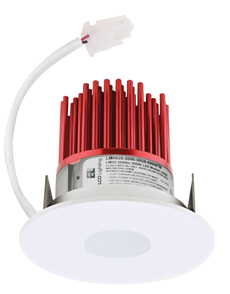 Elco Lighting E329C0830BB2-S 3" LED Light Engine with Pinhole Trim, Color Temperature 3000K, Lumens 850 lm, 15° Beam Angle, All Black