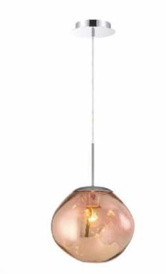 Eurofase Lighting 34287-019 BANKWELL 1 Light 11" Wide Round Pendant, Wattage 60W, Copper Finish