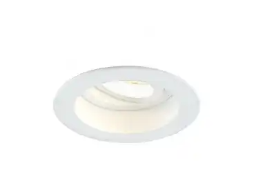 Eurofase Lighting 28720-30-010 3-in Amigo Downlight with Trim Gimbal, Round, Voltage 120V-277V, Color Temperature 3000K, Wattage 15W, White