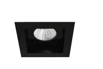 Eurofase Lighting 28721-35-025 3-in Amigo Downlight with Trim, Square, Voltage 120V-277V, Color Temperature 3500K, Wattage 15W, Black