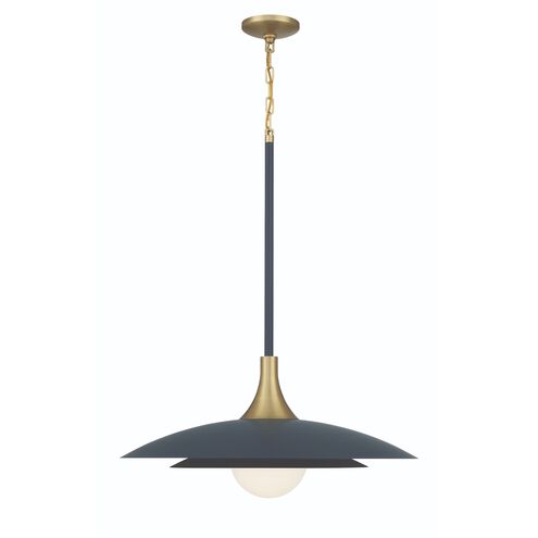 Eurofase Lighting 46785-022 Welsh LED 24 inch Pendant Ceiling Light, Wattage 15W, Blue Finish