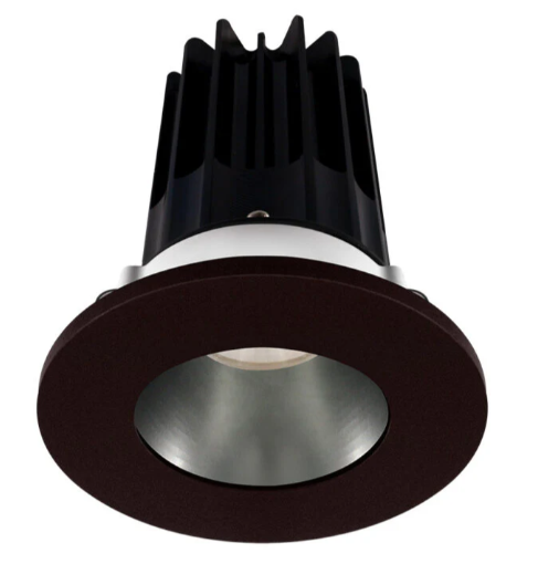 Lotus LED Lights LED-2-S15W-5CCT-2RRCH-2RTBZ-60D 2 inch Recessed Downlight LED, Wattage 15W, 5CCT, Lumens 1000 lm, 60° Beam Angle, Chrome Reflector, Round Bronze Trim