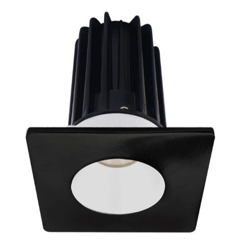 Lotus LED Lights LED-2-S8W2-5CCT-2RRWH-2STBK-60D 2 inch Recessed Downlight LED, Wattage 8W, Multi-Color Temperature, Lumens 600 lm, 60° Beam Angle, White Reflector, Square Black Trim