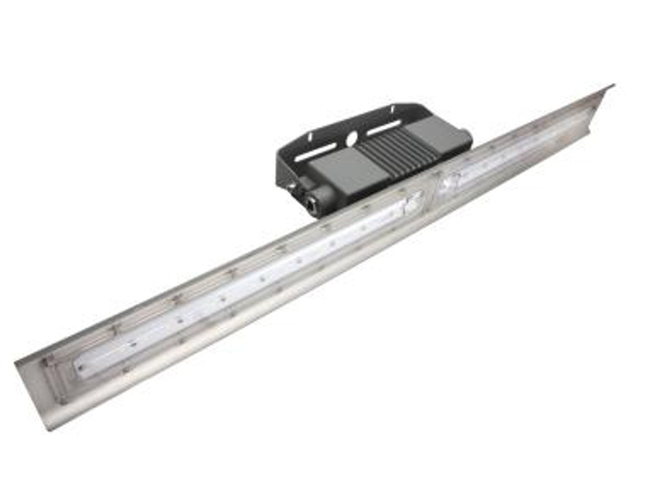 MaxLite HL-LI4880H 4Ft Hazardous Location Pendant Mount Linear Light, Wide Dist., CID2, CIID1, CIID2, CII, Wattage 80W, Voltage 200-480V, Color Temperature 5000K, Grey