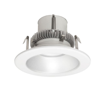 Nora Lighting NLCBC2-451CDHZMPW/A 4" Cobalt Click LED Retrofit, Round Reflector, Comfort Dim, Lumens 750lm, Wattage 10W, Haze Reflector / Matte Powder White Flange