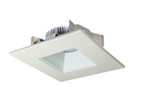 Nora Lighting NLCBS-4568540WW 4" Cobalt Shallow High Lumen Led Trim, Square/square Regress, Lumens 850lm, Color Temperature 4000k, White Finish