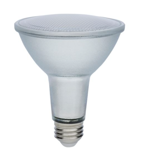 SATCO S11497 Econo LED PAR30LN Bulb ,35 Degree Beam Angle, Medium Base Wattage 12W, Voltage 120-277V, Color Temperature 3000K, Silver Finish