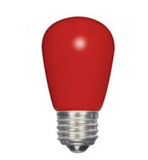 SATCO NUVO Lighting S9170 LED S14 Specialty and Indicator Ceramic Red Bulb, Medium Base, Wattage 1.4W