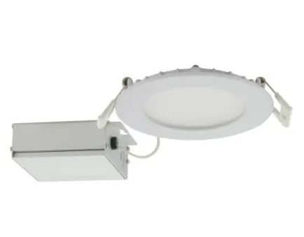 SATCO S11826 4-in Round LED Downlight, Direct Wire, Edge-lit, Wattage 10W, Multi-Color Temperature