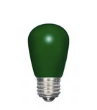 SATCO NUVO Lighting S9171 LED S14 Specialty and Indicator Ceramic Green Bulb, Medium Base, Wattage 1.4W