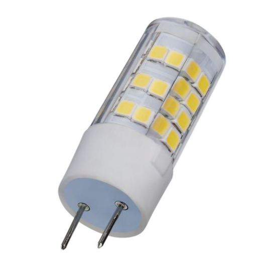 SATCO S12325 T6 LED Bulb, Clear Finish, G8 Base, Color Temperature 5000K, Wattage 4.5W, Voltage 120V