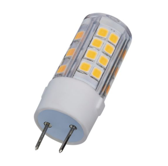 SATCO S12324 T6 LED Bulb, Clear Finish, G8 Base, Color Temperature 3000K, Wattage 4.5W, Voltage 120V