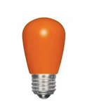 SATCO NUVO Lighting S9173 LED S14 Specialty and Indicator Ceramic Orange Bulb, Medium Base, Wattage 1.4W