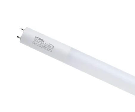 Satco S21760 2-ft LED T8 Bulb, Hybrid, G13, Wattage 10W, Lumens 1450 lm, Voltage 120V-277V, Multi-Color Temperature
