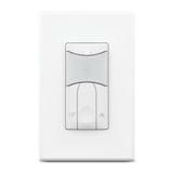 SensorWorx SWX-123-1-D-WH Wall Switch Sensor - Dual Tech - Manual On - 0-10V Dimming - Stand Alone - 12-24V - White