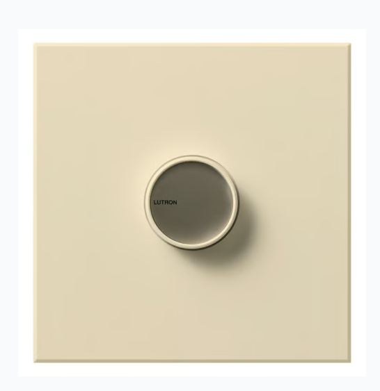 Lutron C-2000-BE Centurion Single Pole Rotary On/Off Large Rotary Dimmer – Beige Finish