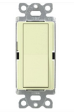 Lutron CA-1PS-AL Claro Single-pole Switch - 15A - Almond Finish