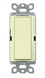 Lutron CA-1PSNL-AL Claro Single Pole Switch with Nightlight - 15A - Almond Finish