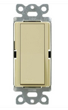 Lutron CA-1PSNL-IV Claro Single Pole Switch with Nightlight - 15A - lvory Finish