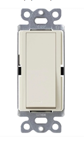 Lutron  CA-3PSNL-LA Claro 3 - Way Switch with Nightlight - 15A - Light Almond Finish