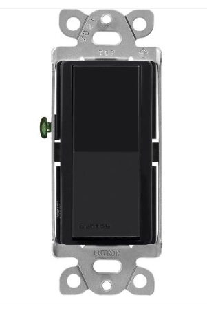 Lutron CA-4PS-BL Claro 4-Way Switch - 15A - Black Finish