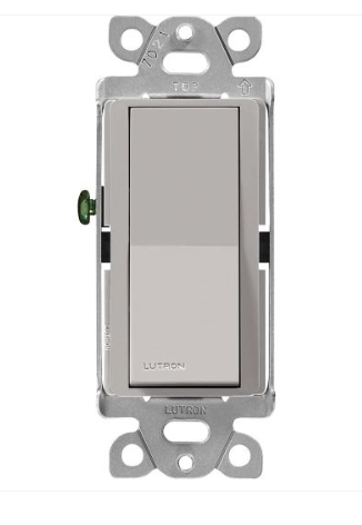 Lutron CA-4PSNL-AL Claro 4-Way Switch With Nightlight - 15A - Almond Finish