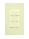 Lutron CA-6PF-AL Multi-port Frame - Field Customizable - Almond Finish