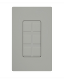 Lutron CA-6PF-GR Multi-port Frame - Field Customizable - Grey Finish