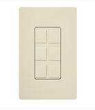 Lutron CA-6PF-LA Multi-port Frame - Field Customizable - Light Almond Finish