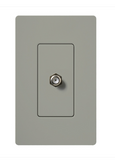 Lutron CA-CJ-GR Claro Cable Jack - Grey Finish