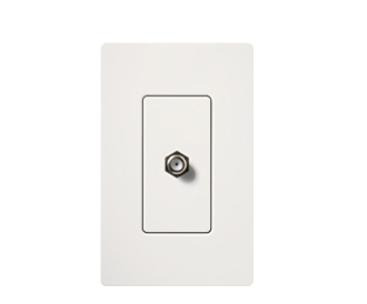 Task Lighting CA-CJH-WH Claro Single Cable Jack, White Finish
