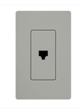 Lutron CA-PJ-GR Claro Phone Jack - Grey Finish