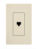 Lutron CA-PJ-LA Claro Phone Jack - Light Almond Finish