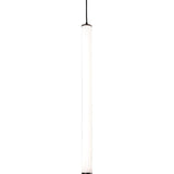 AFX Lighting CADP48L30UDBK Caden 5 Inch LED Pendant In Black With White Acrylic Diffuser