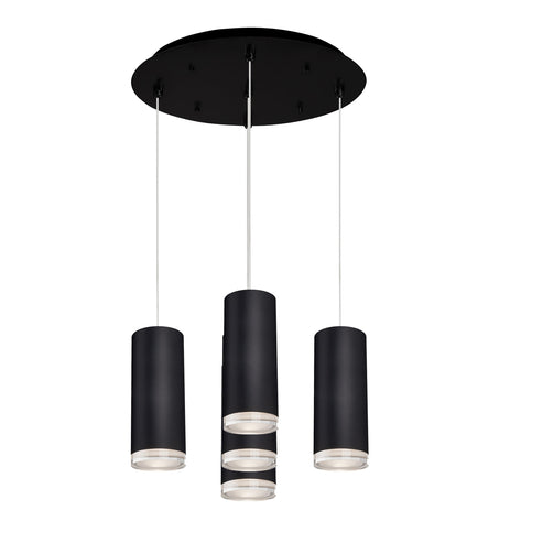 Kuzco Lighting MP401431BK-05 Cameo 3-in 5 Head Multi Pendant Ceiling Light - CCT: 3000K - Finish: Black