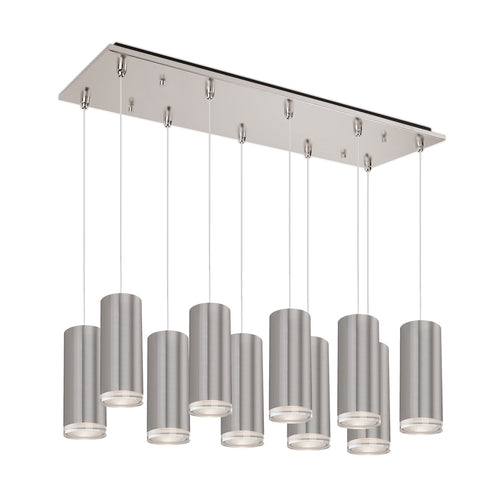Kuzco Lighting MP401431BN-10 Cameo 3-in 10 Head Multi Pendant Ceiling Light - CCT: 3000K - Finish: Brushed Nickel