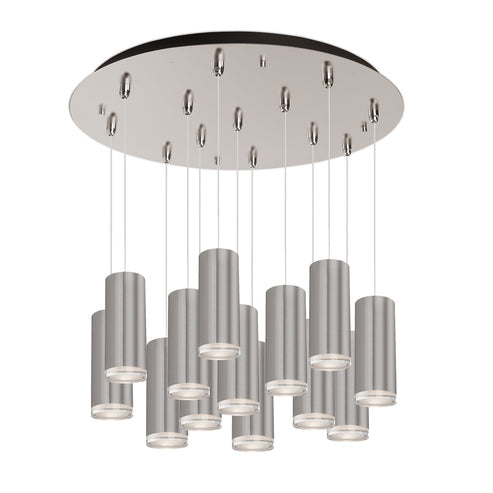 Kuzco Lighting MP401431BN-13 Cameo 3-in 13 Head Multi Pendant Ceiling Light - CCT: 3000K - Finish: Brushed Nickel
