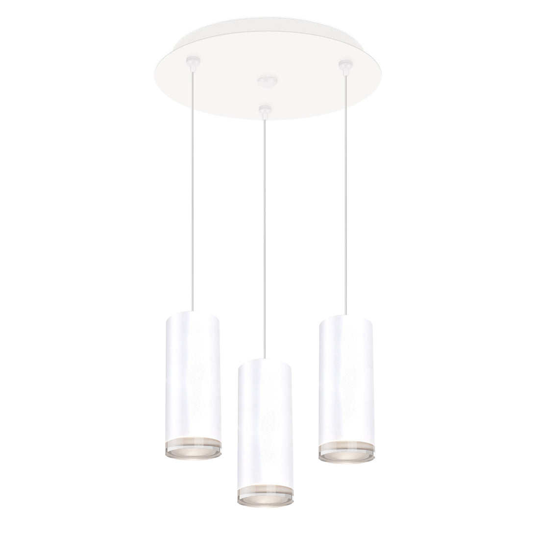 Kuzco Lighting MP401431WH-03 Cameo 3-in 3 Head Multi Pendant Ceiling Light - CCT: 3000K - Finish: White