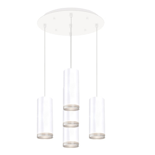 Kuzco Lighting MP401431WH-05 Cameo 3-in 5 Head Multi Pendant Ceiling Light - CCT: 3000K - Finish: White
