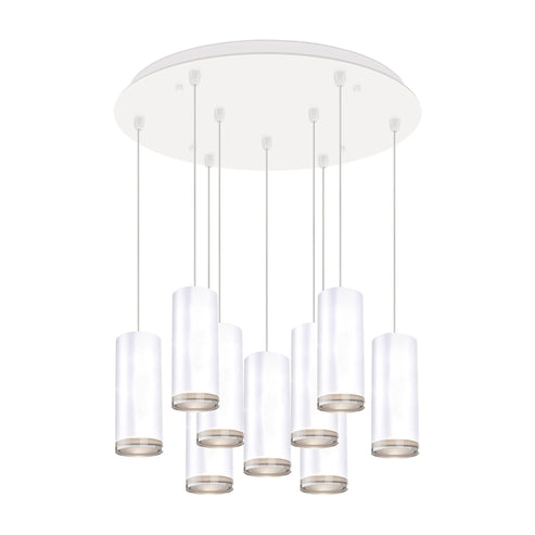 Kuzco Lighting MP401431WH-09 Cameo 3-in 9 Head Multi Pendant Ceiling Light - CCT: 3000K - Finish: White